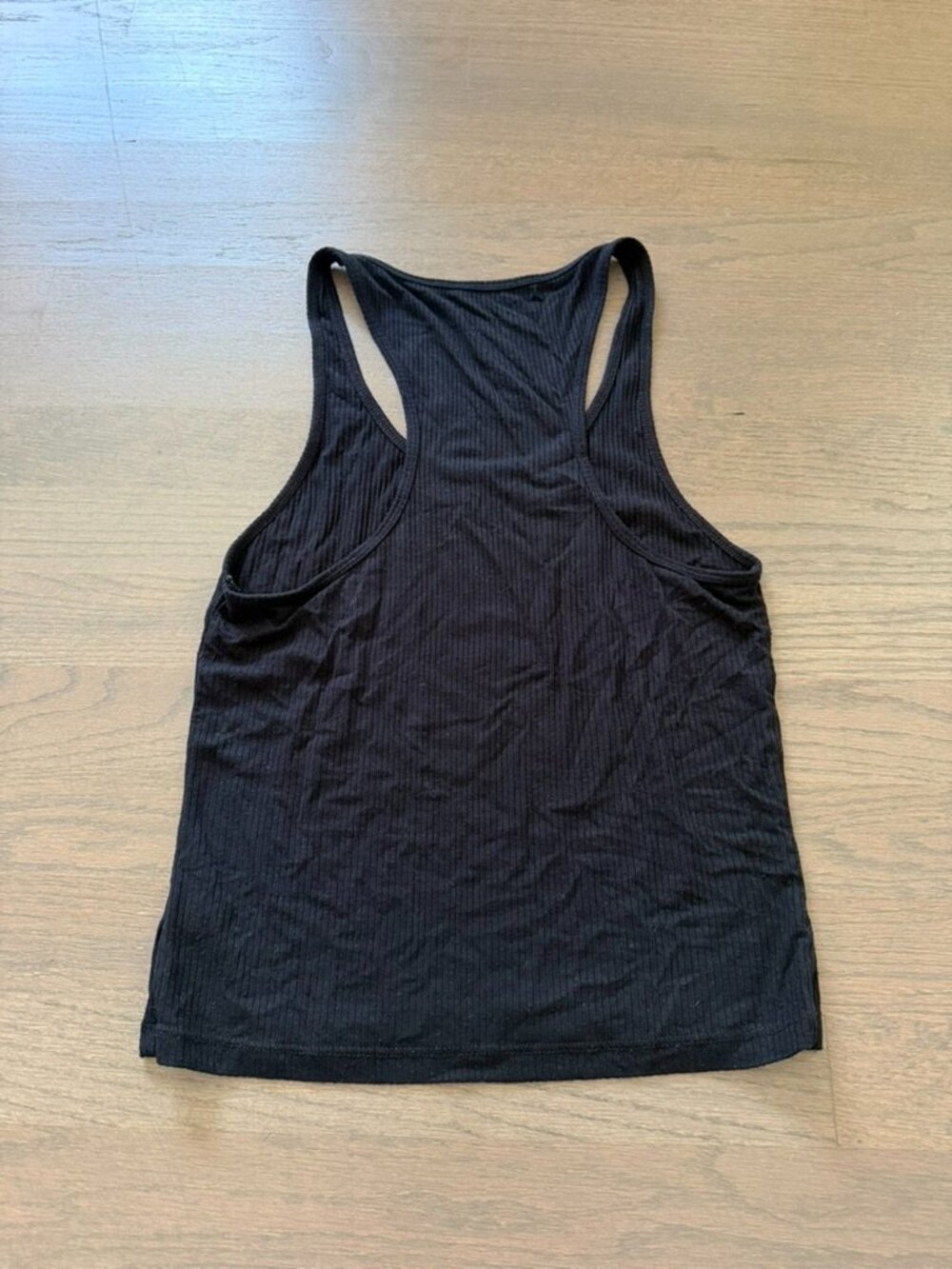 PacSun Basics Black Ribbed Racerback Tank Top Size Small - Picture 2 of 3